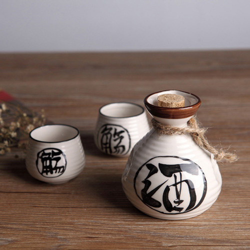 (酒具)바이주 술잔 세트 (도자기, 1+2)