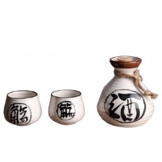 (酒具)바이주 술잔 세트 (도자기, 1+2)
