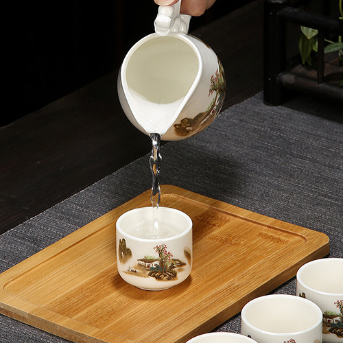 (酒具)바이주 술잔 세트 (도자기, 1+6, 7종 디자인)