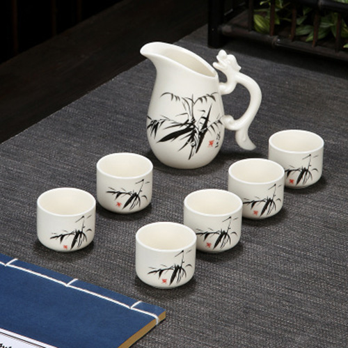 (酒具)바이주 술잔 세트 (도자기, 1+6, 7종 디자인)