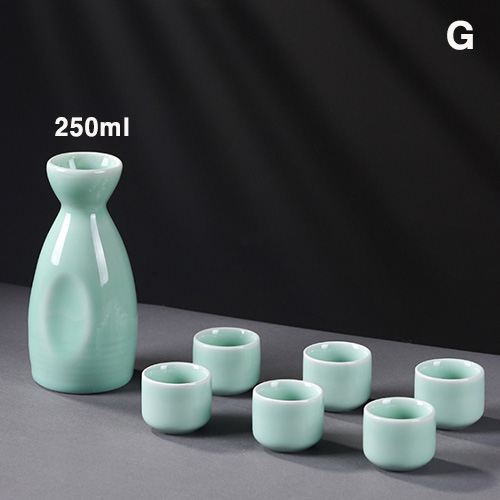 (酒具)바이주 술잔 세트 (도자기, 1+6, 10종 디자인)