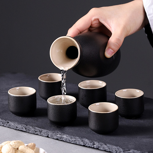 (酒具)바이주 술잔 세트 (도자기, 1+6, 10종 디자인)