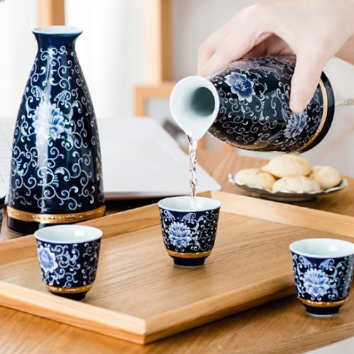 (酒具)바이주 술잔 세트 (도자기, 4종 디자인)