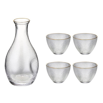 (酒具)바이주 술잔 세트 (크리스탈, 1+4set, 4종 디자인)