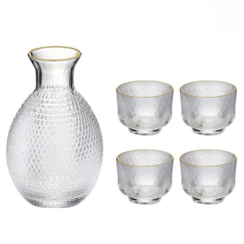 (酒具)바이주 술잔 세트 (크리스탈, 1+4set, 4종 디자인)
