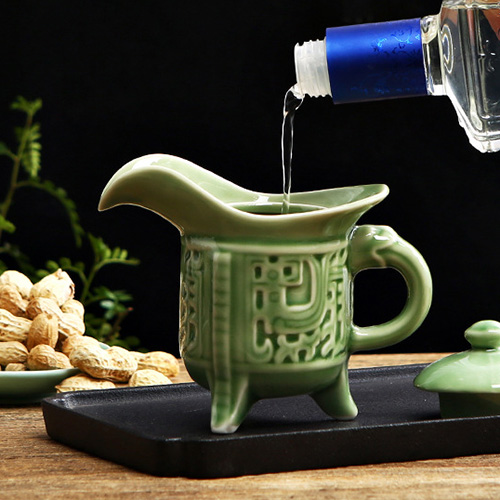 (酒具)바이주 술잔 세트 (도자기, 1+6set)