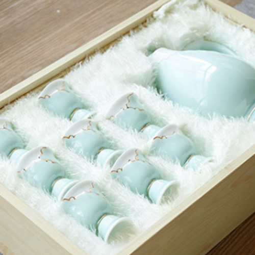 (酒具)바이주 술잔 세트 (도자기, 1+1+8set)