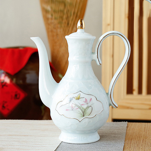 (酒具)바이주 술잔 세트 (도자기, 1+10set, 2종 디자인)