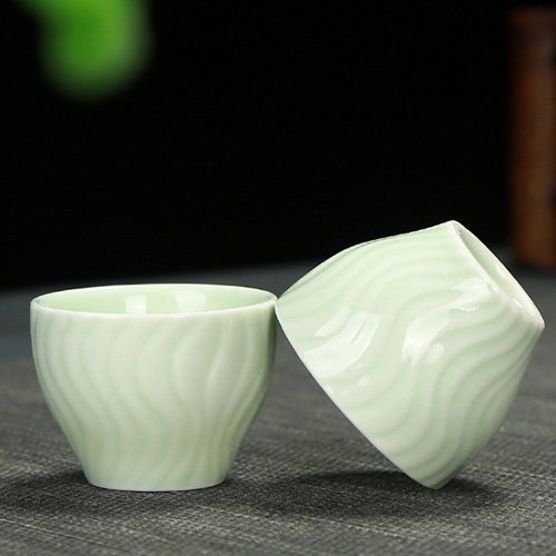 (酒具)바이주 술잔 세트 (온주용 도자기, 1+4set)
