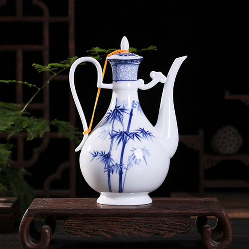 (酒具)바이주 술잔 세트 (도자기, 1+10set, 5종 디자인)