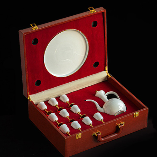 (酒具)바이주 술잔 세트 (도자기, 1+10set, 2종 디자인)