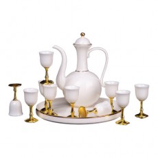 (酒具)바이주 술잔 세트 (도자기, 1+10set, 2종 디자인)