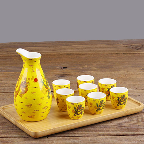 (酒具)바이주 술잔 세트 (도자기, 1+8set)