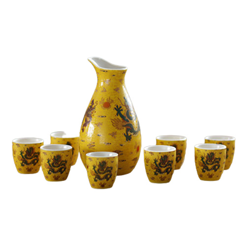 (酒具)바이주 술잔 세트 (도자기, 1+8set)