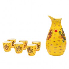 (酒具)바이주 술잔 세트 (도자기, 1+8set)